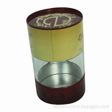 Gift Tin Box with Transparent Plastic Window, Customized Designs/Logos Accepted, OEM Orders Welcomed